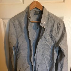 Asos NWT grey casual button down shirt